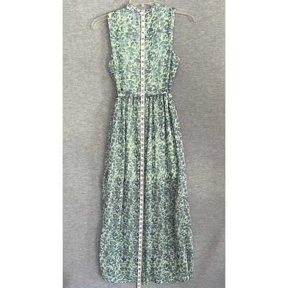 Colleen Atwood Alice in Wonderland Maxi Dress XS Sheer Whimsical Floral Garden - Picture 9 of 14